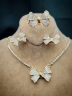 ست پاپیونی نگینی
