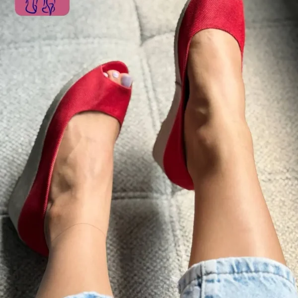 کفش زنانه حصیری ۵سانت