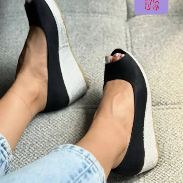 کفش زنانه حصیری ۵سانت