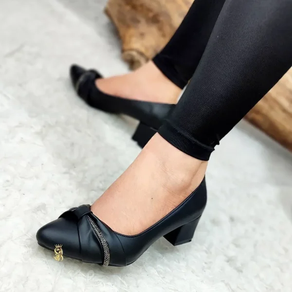 کفش زنانه مجلسی مدل گره ای نگینی