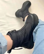 کفش زنانه نیم بوت جلوزیپ