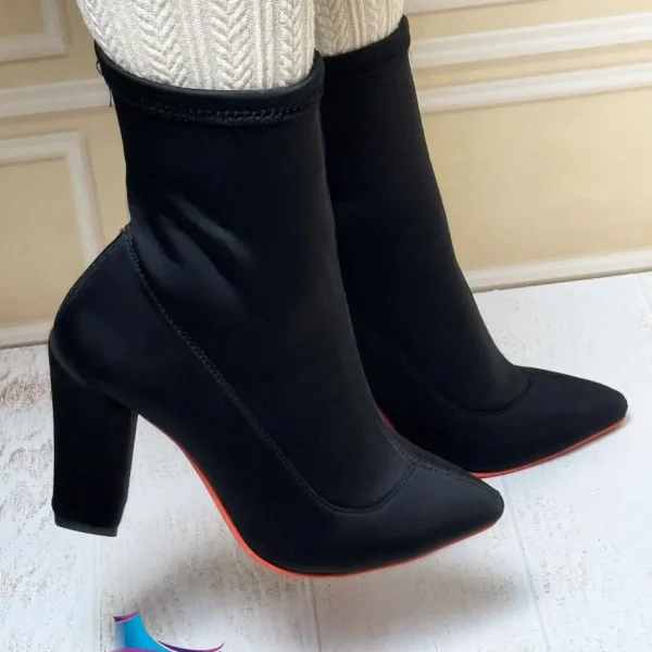 کفش زنانه پوتین پاشنه ۱۰ سانت